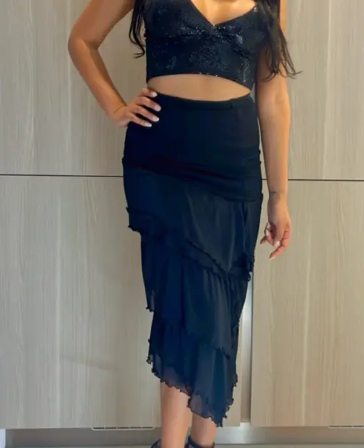 Falda Long Black