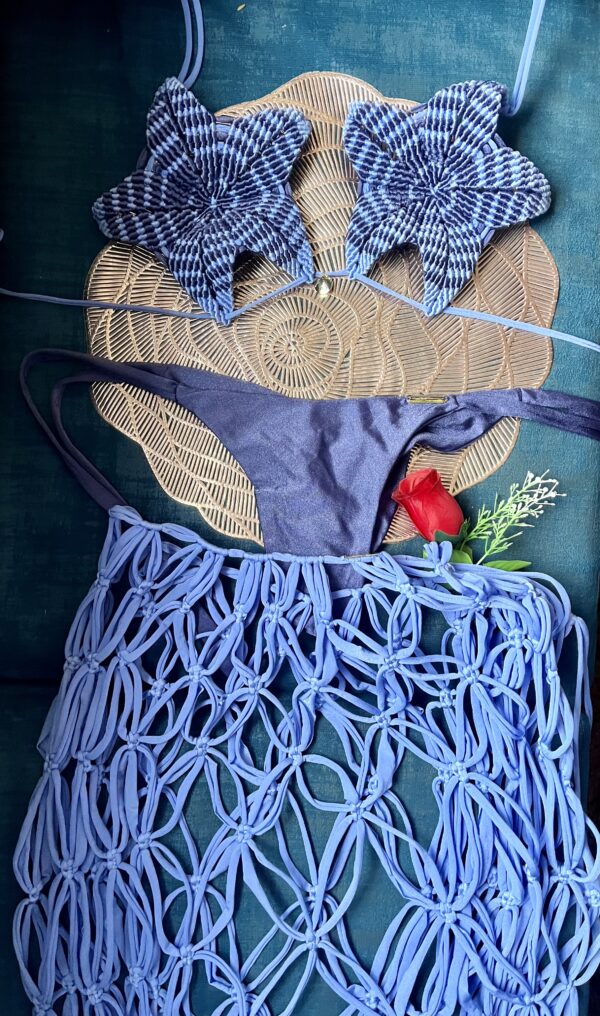 Set Macramé Falda Top y Pantie