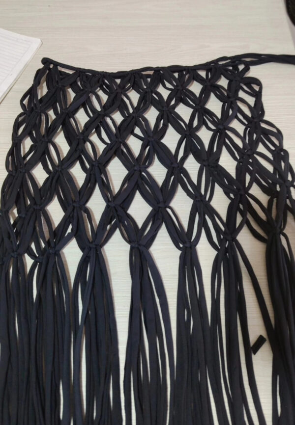Falda Macramé Tejida